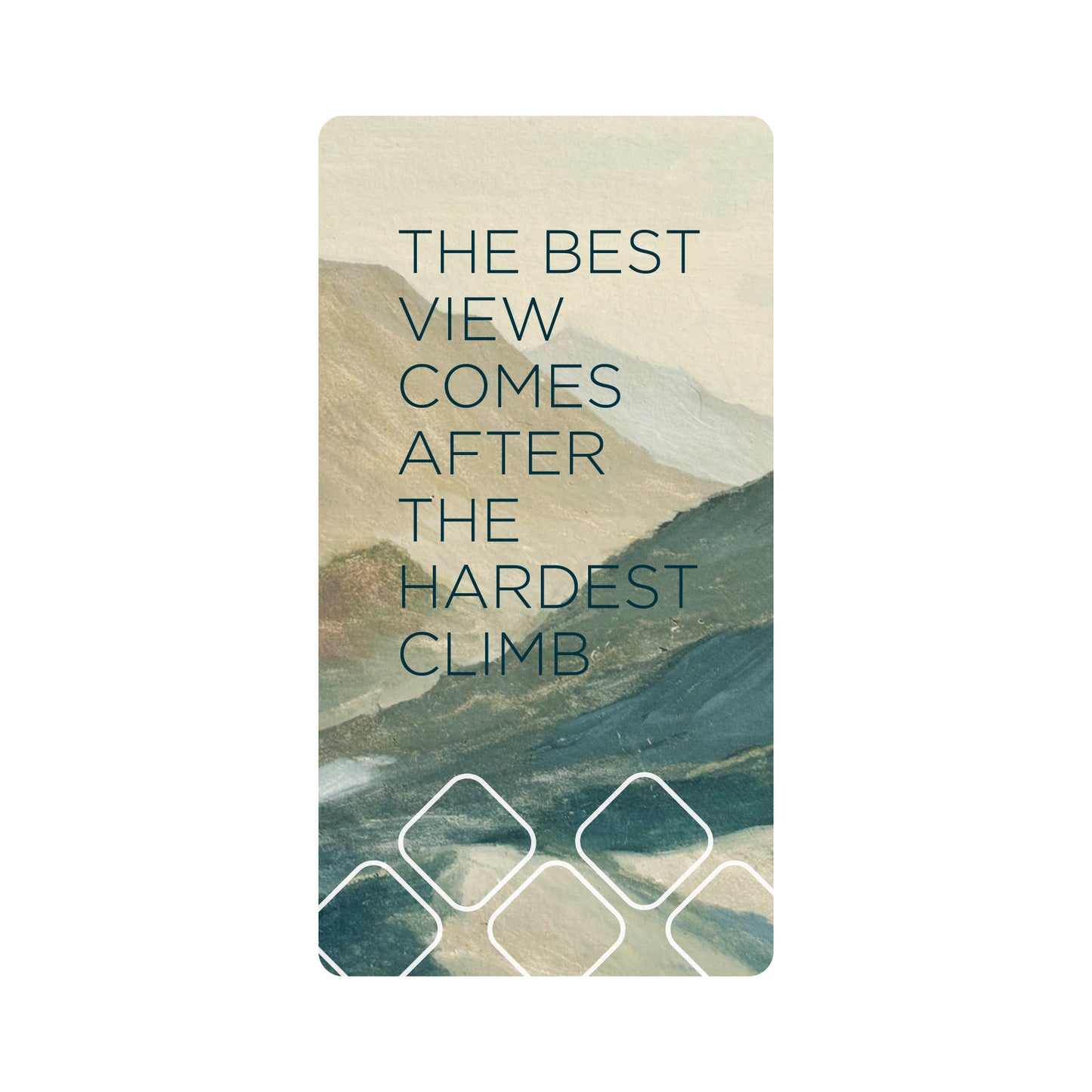 MH Sticker - The Best View Comes After The Hardest Climb
