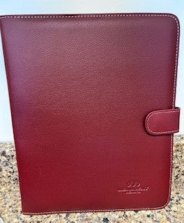 Portfolio with Snap Closure (Black & Burgandy)