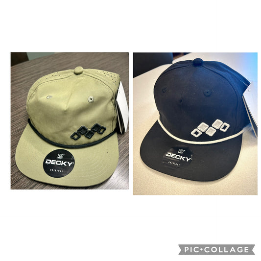 Cap - 5-Panel High Profile -Relaxed Perforated Performance Rope Hat