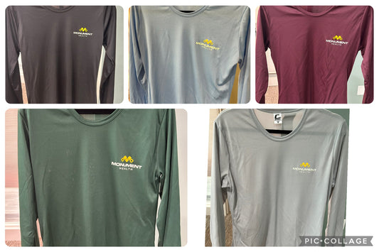 Polyester Crew Neck Tee - Long Sleeve / LADIES