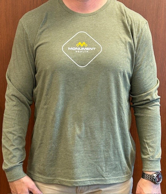 Long Sleeve Green T-Shirt- Pharmacy / MH Approved Scrub Match