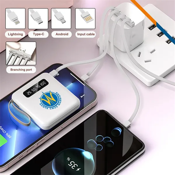 Phone Power Bank / 4 in 1 with Flashlight