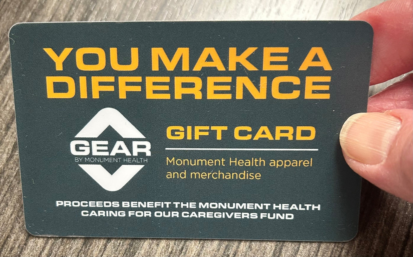 GIFT CARD - Monument Health GEAR