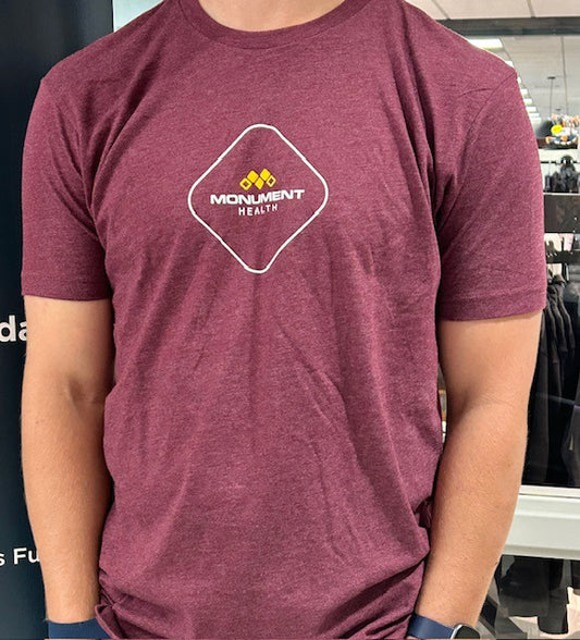 Maroon Heather T-Shirt / Approved Scrub-Match-Distribution